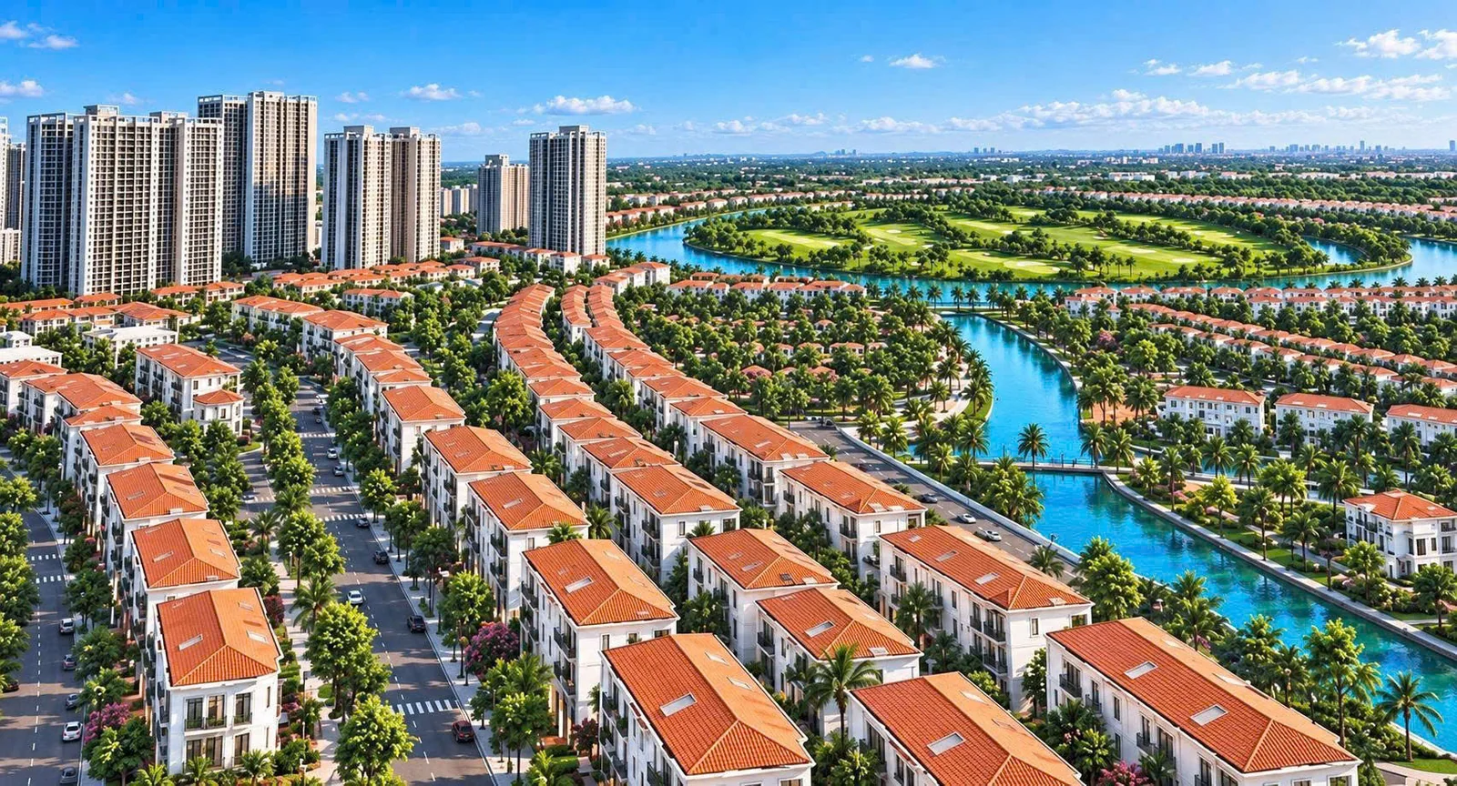 Biệt thự ven kênh — phối cảnh — Vinhomes King Park